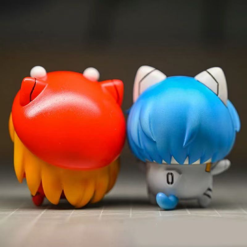 Evangelions Ayanami Rei Asuka Action Figures Cosplay Usagis Hachiwares Anime Model Doll Cartoon