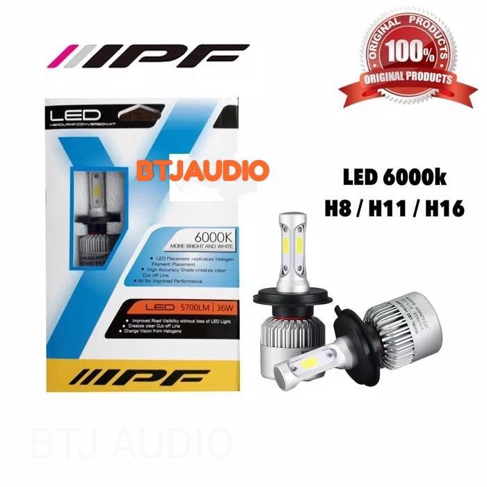Lampu Mobil Bohlam Led Ipf H8/H11/H16 6000K Original