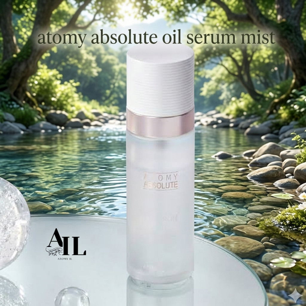 Atomy Absolute Oil Serum Mist Spray 80mL | Spray Wajah Lembap | Spray Hidrasi Wajah Glowing | Solusi