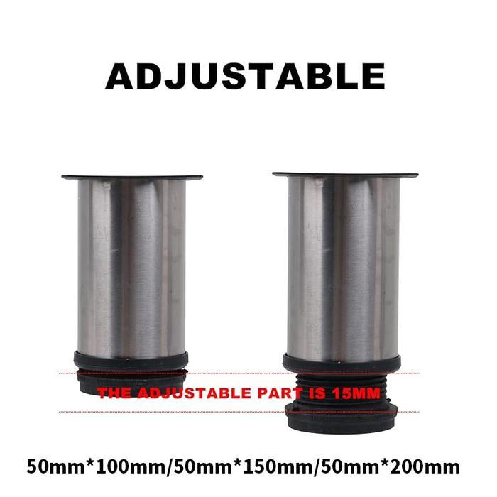 Kaki Sofa Stainless Kaki Kursi Sofa Model Tabung Kaki Sofa Tabung 10Cm 15Cm 20Cm