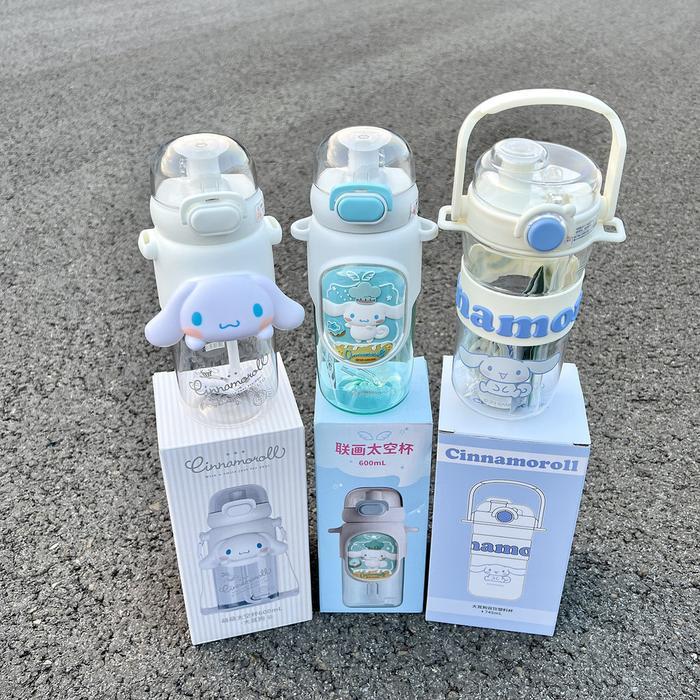 Hemm - Botol Minum Anak Tritan Motif Cinnamoroll / Botol Anak Cinnamoroll
