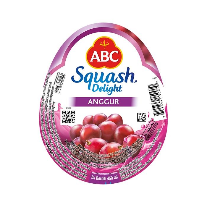 gwc5 Abc Sirup Squash Delight Anggur 450 Ml - Twin Pack