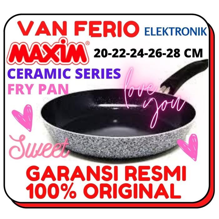 Sedia MAXIM Wajan Frypan KERAMIK Marble Ceramic Maxim stone 20-28 CM