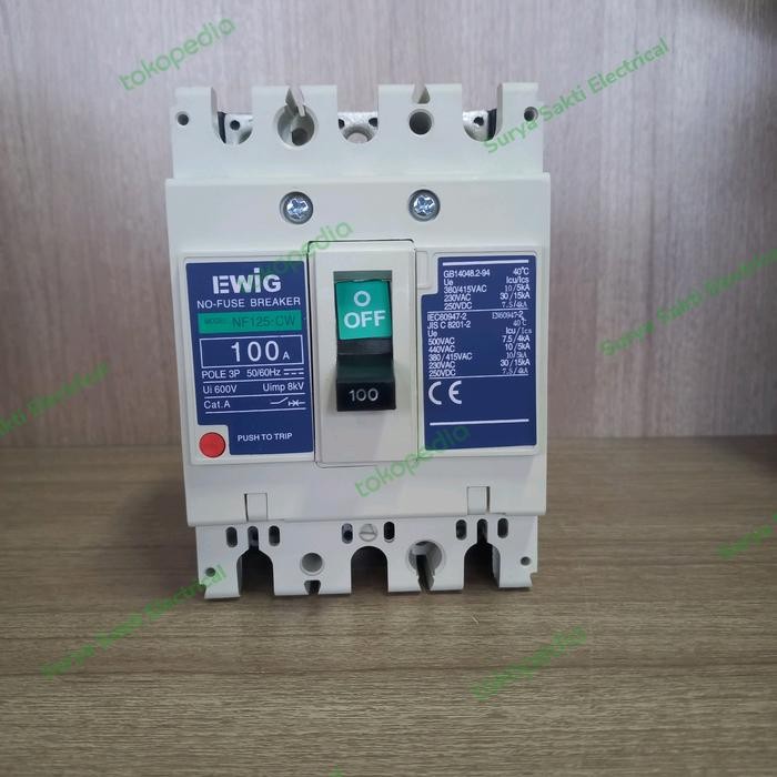 MCCB NFB 125CW 80A/100A/125A EWIG(model MITSUBISHI)