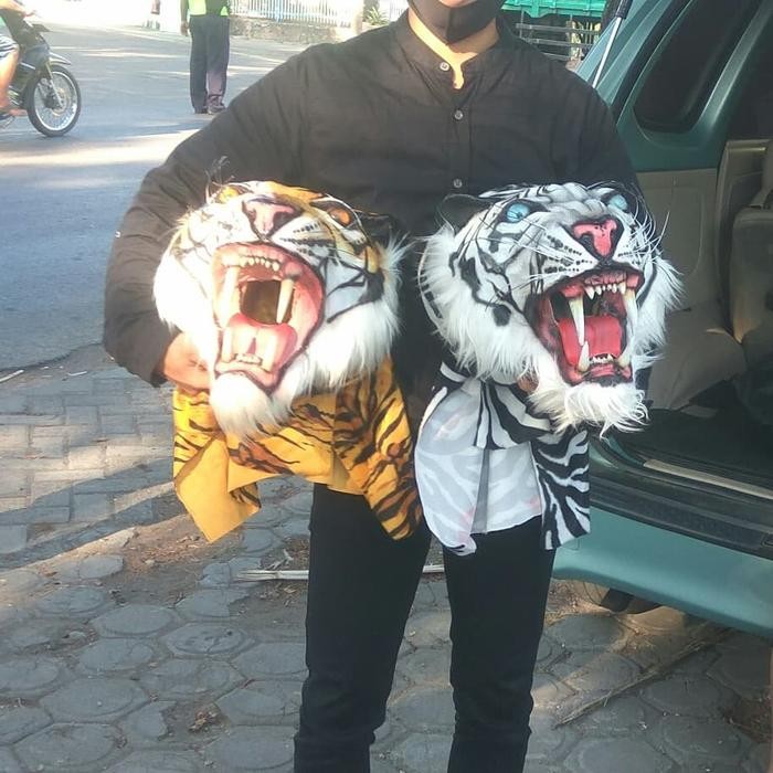 (Best) kepala macan singo barongan macanan Reog