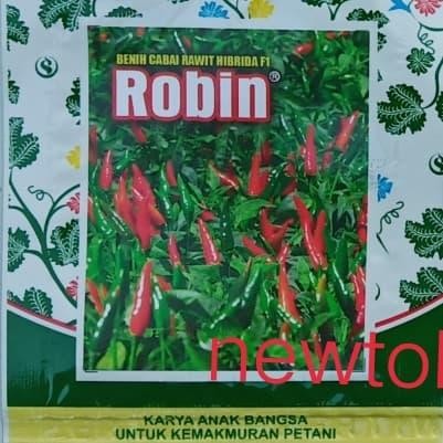 TGR Benih bibit cabe rawit hijau hibrida ROBIN F1 60 butir kemasan kecil Merah
