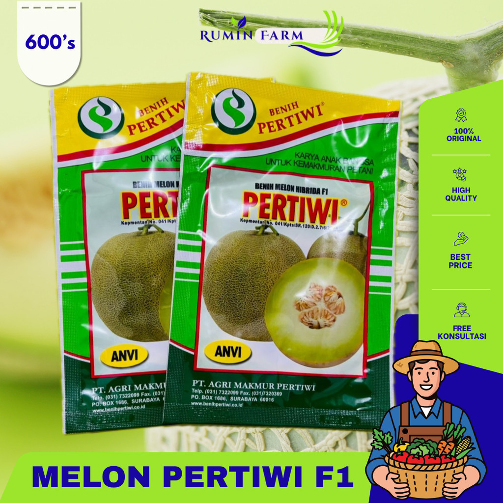 Benih Melon Pertiwi  Cap Pertiwi