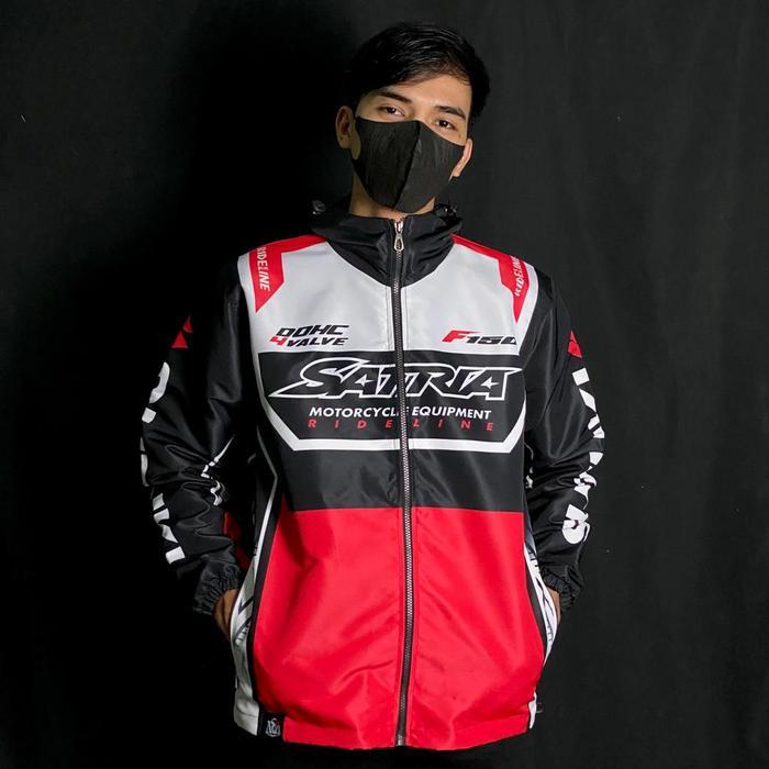 Jaket suzuki satria fu f150 red black