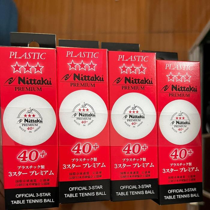 BOLA NITTAKU PREMIUM 3IN1 ORIGINAL/BOLA PINGPONG/TENIS MEJA MURAH