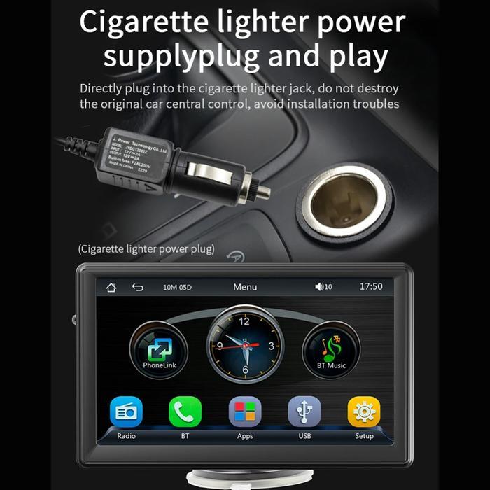 Unik Layar Monitor Mobil 7 Inch Touchscreen Multimedia Android Auto Carplay Terlariss 