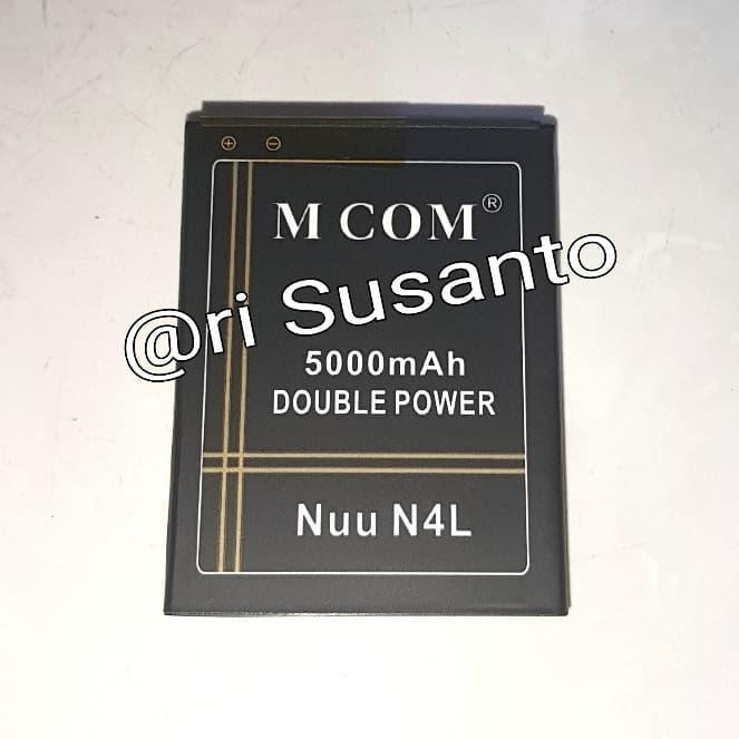 BATERAI MCOM FOR NUU MOBILE N4L 4G LTE DOUBLE POWER 5000MAH