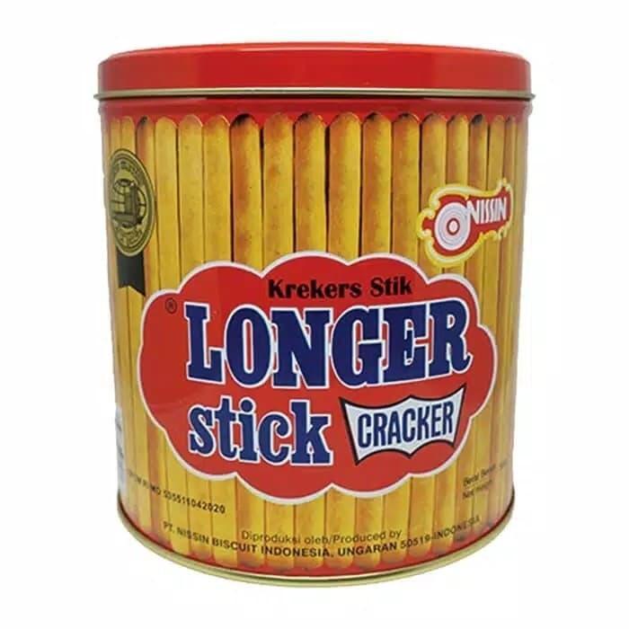 kue kaleng biskuit kaleng Nissin longer stick Longer Stik biscuit