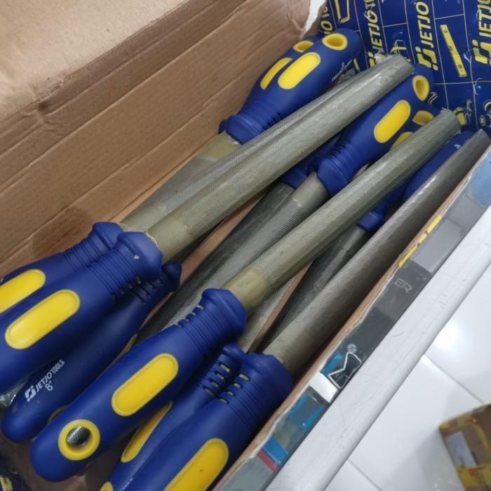 Kikir half round 8" JETJO TOOLS kikir kayu bastard setengah lingkaran 8 inch