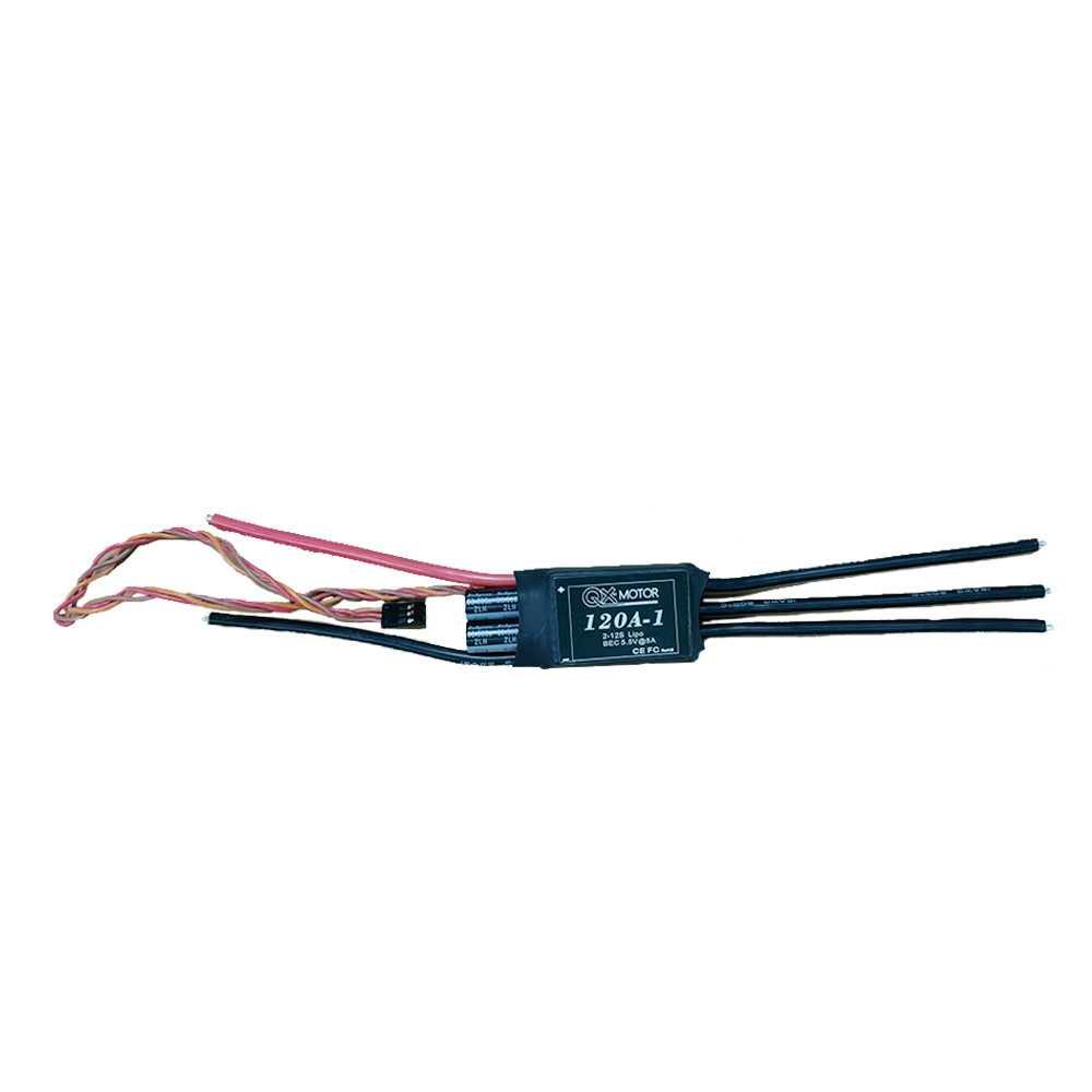 QX-MOTOR 120A-1 esc 120A Brushless esc 2~12s high voltage with 5.5v/5a BEC for Brushless Motor