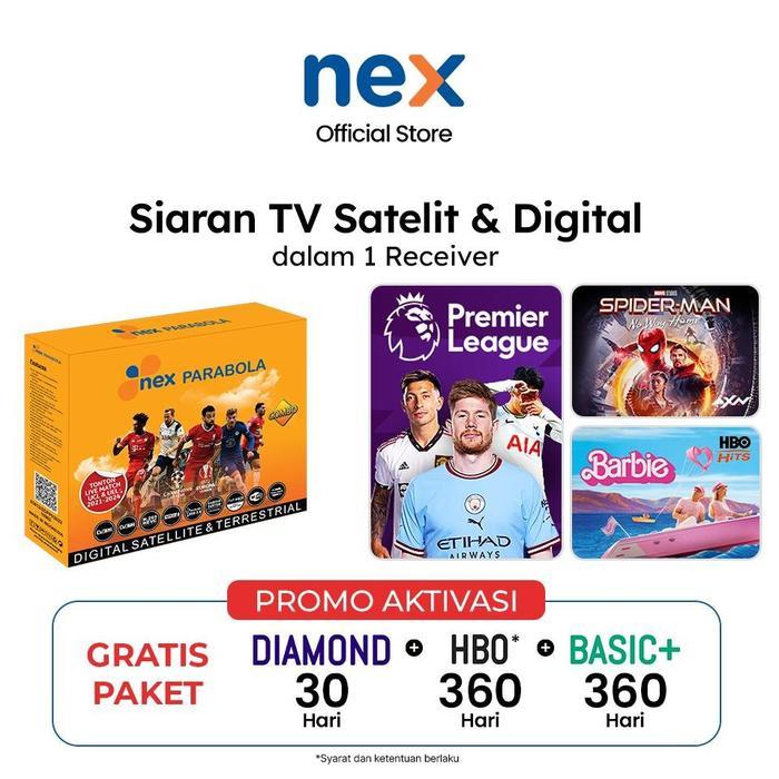 PROMO Nex Parabola - Combo Kuning Receiver TERBARU