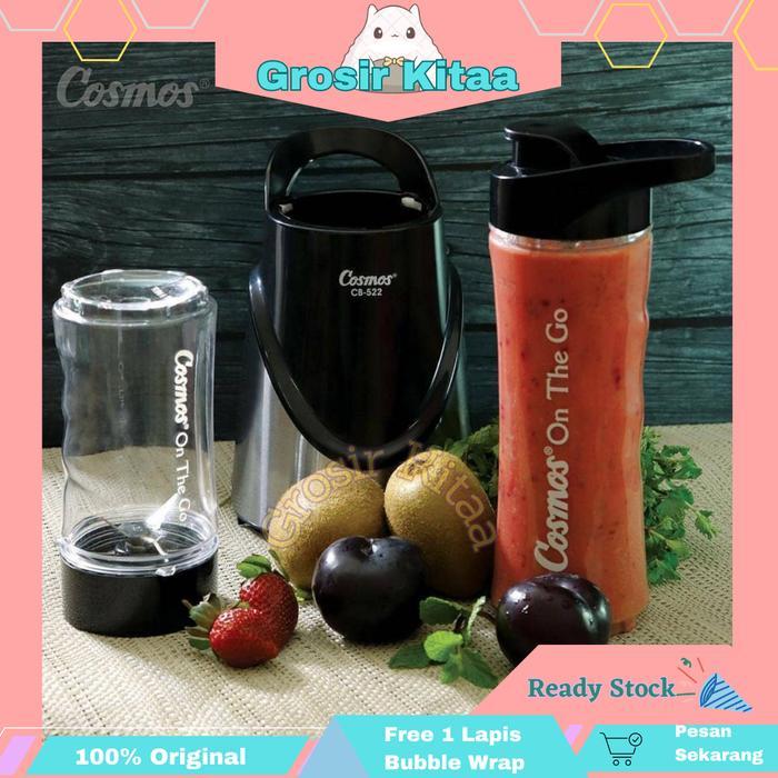 Cosmos CB 522 Blender On The Go CB522 Blander Portable Penghancur Es Pisau Stainless