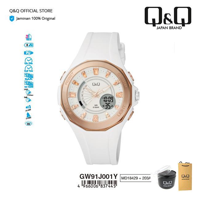 Q&Q QNQ QQ ORIGINAL JAM TANGAN PRIA ANALOG - GW91 GW91J WATER RESIST