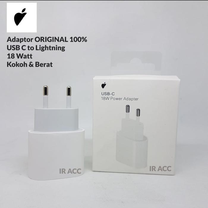 ORIGINAL 100% ADAPTOR BATOK 18 WATT / 20 WATT CHARGER IPHONE 11 12 PRO