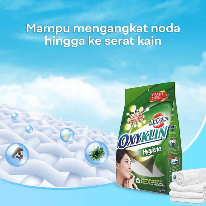 cwl0- Sabun Detergent Bubuk Bukrim Oxyklin Hygiene 700Gr + Gratis Piring Keramik