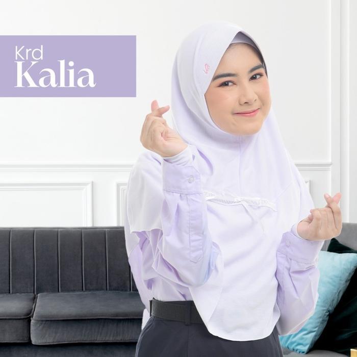 TERMURAH Rabbani - Kerudung Instan Kalia - Putih, S,Jilbab Sekolah Rabbani READY STOCK