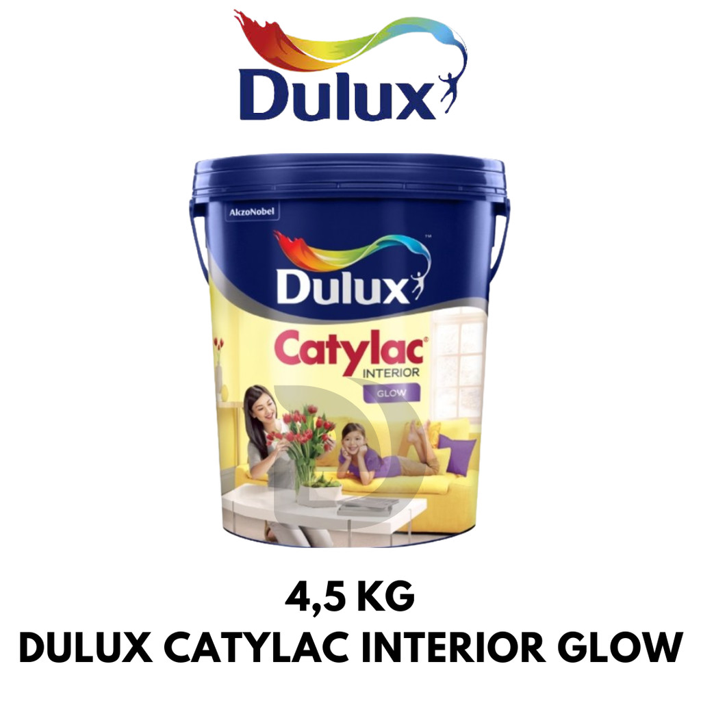 Cat Tembok Interior Dulux Catylac Interior Glow Galon 4,5 Kg