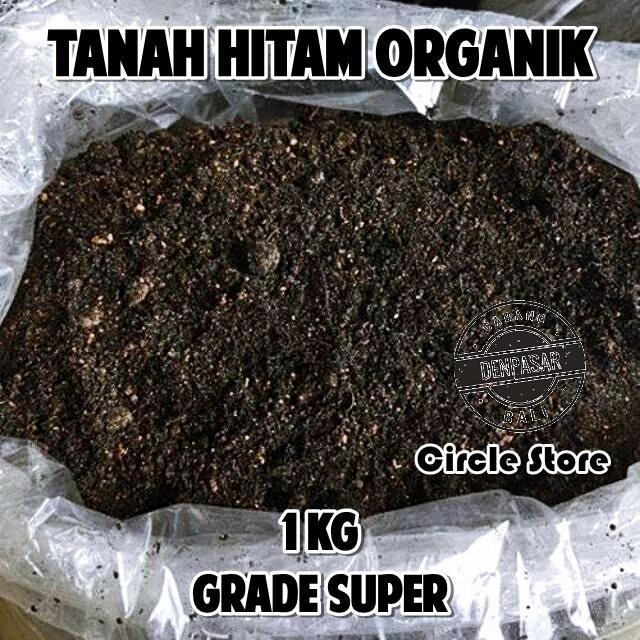 Tanah Hitam Organik 1kg Media Tanam / Tanah Subur Siap Tanam / Tanah Kaya Nutrisi Untuk Tanaman