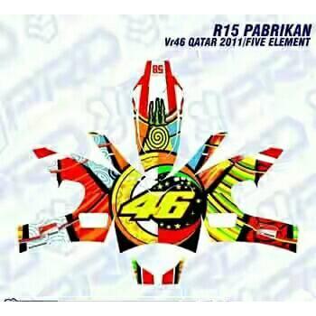 SIAPKIRIM Decal Sticker Helm fullface R15 READY STOCK