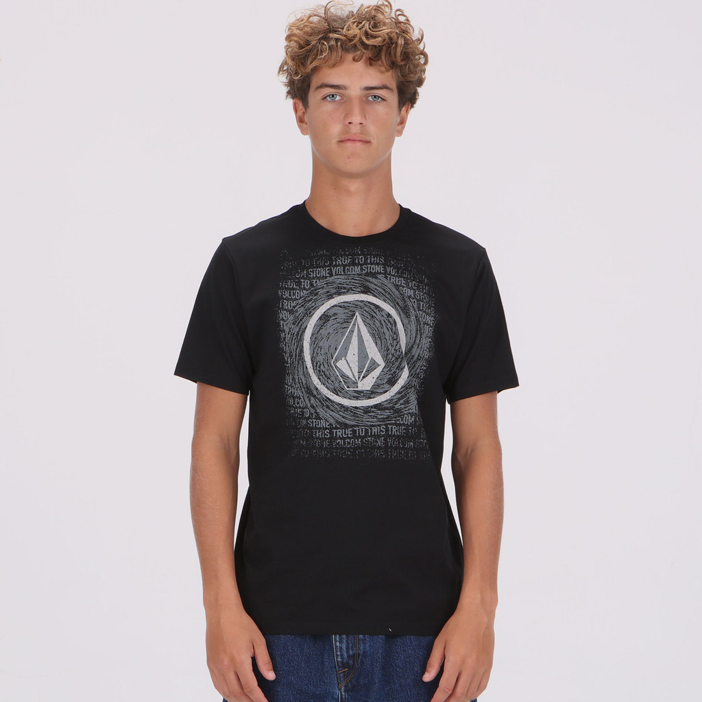 VOLCOM - MSF FULL CIRCLE SHORT SLEEVE TEE BLACK