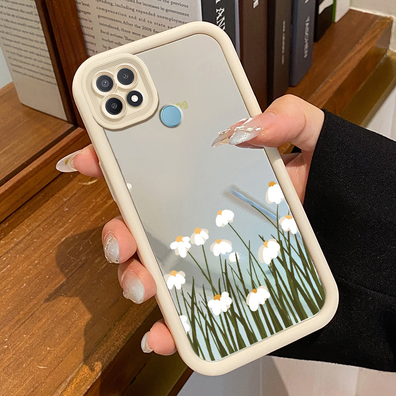 Casing Hp OPPO A15 A15s A35 Case HP Casing pola kapas Kesing Kasing cermin Cesing Silikon Softcase