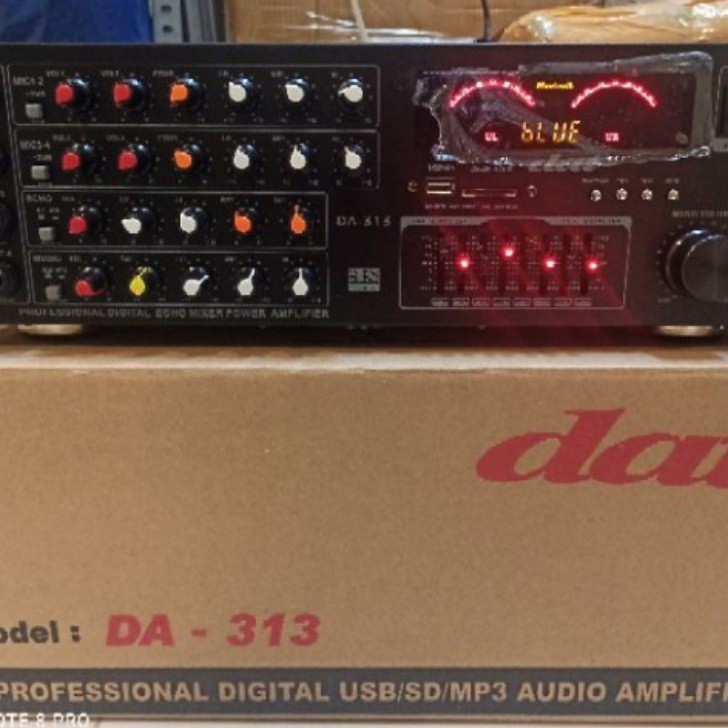 AMPLI BLUETOOTH DAT DA 313 POWER AMPLIFIER MIXER DAT 313 DAT DA313