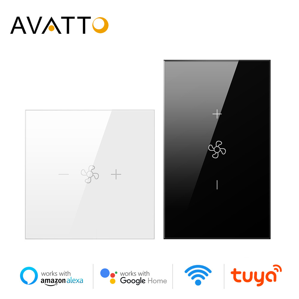 AVATTO Smart Wifi Ceiling Fan Switch,EU/US Tuya Smart Life Remote