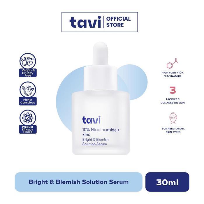 i0cc- Tavi 10% Niacinamide + Zinc Bright & Blemish Solution Serum 30 Ml