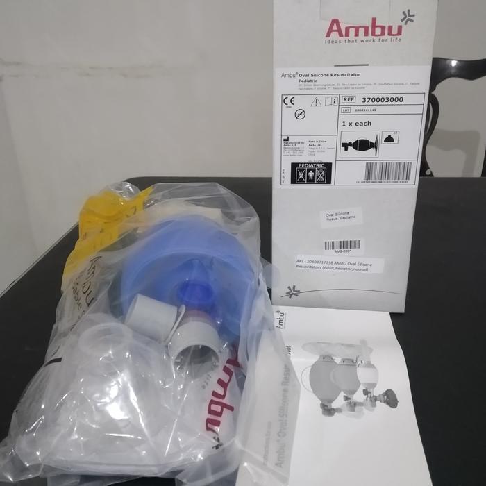 d95o- Ambubag Silicone Ambu Bag Silicone Adult Original Resuscitator Ambu