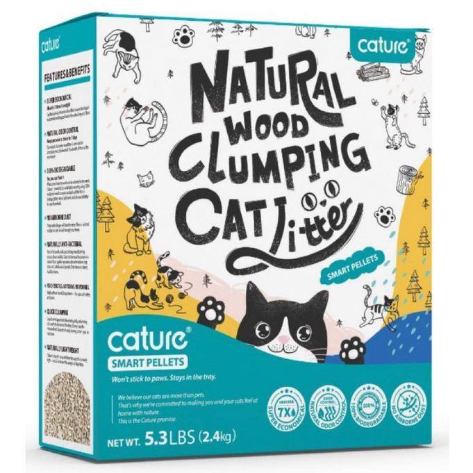 Cature Natural Wood Clumping Cat Litter - Smart Pellets