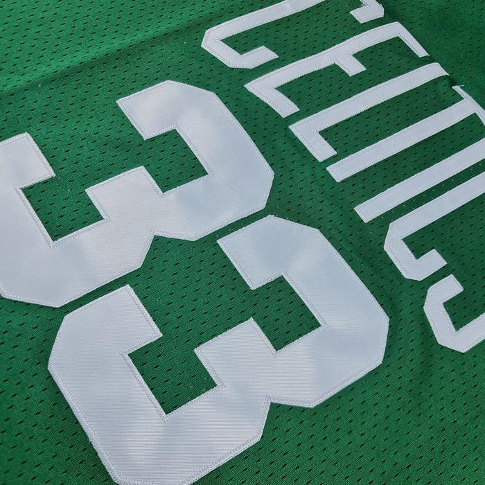 stfc- Bordir Baju Jersey Basket Retro Larry Bird Boston Celtics Hijau