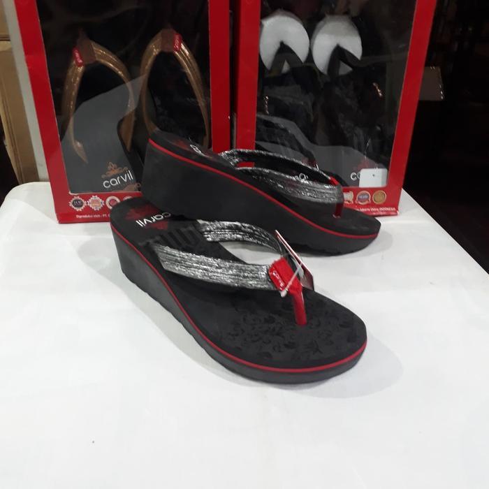 Unik Sandal Wanita Spons Tinggi Jepit Carvil Zucca-02L Terlariss 
