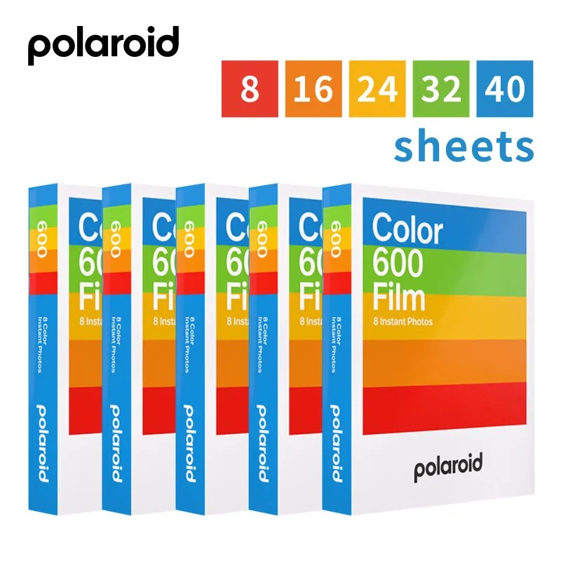 8-40Sheets Polaroid Originals Instant 600 Film Color  For Onestep2
