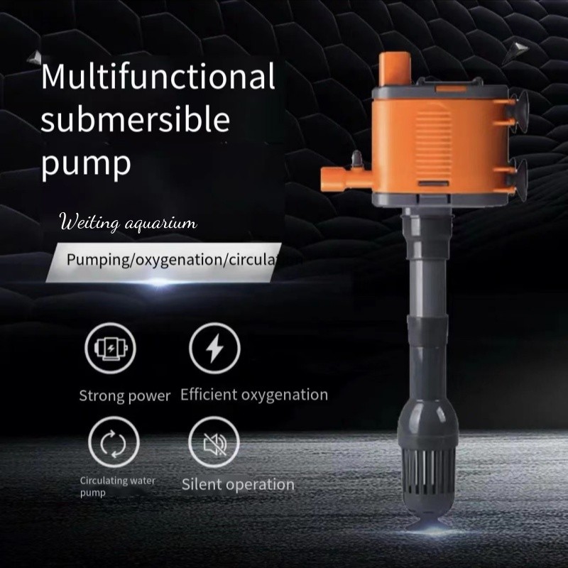 Weiting Aquarium Fish Tank Submersible Pump Three-in-One Aerobic Filter Fish Tank Pump Circulating P