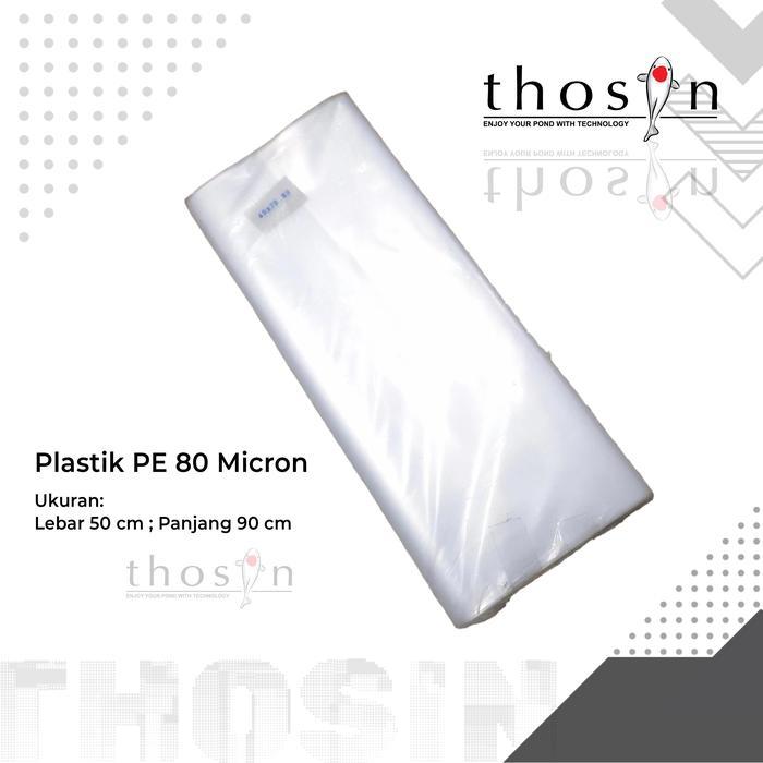 Kantong Plastik Pe Packing Ikan Koi Hidup 50Cm X 90Cm Tebal 80 Mikron
