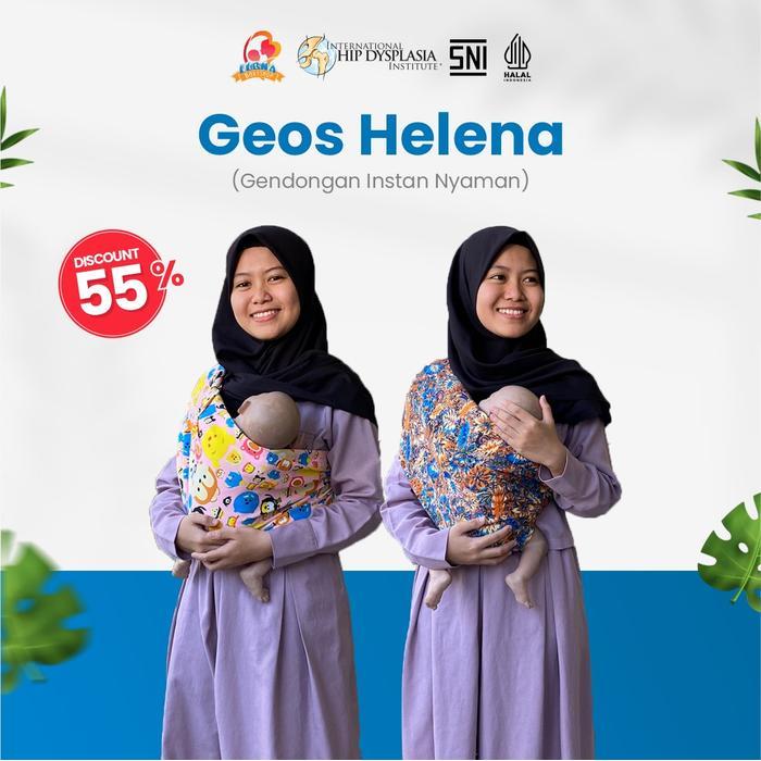 CUCI GUDANG Geos HELENA Gendongan Bayi Kaos Helena ORIGINAL Gendongan Instan Nyaman