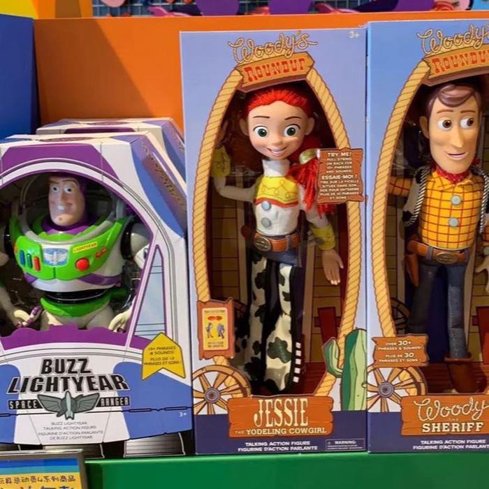 Figure Talking Buzz Jessie Woody Original Disney Store