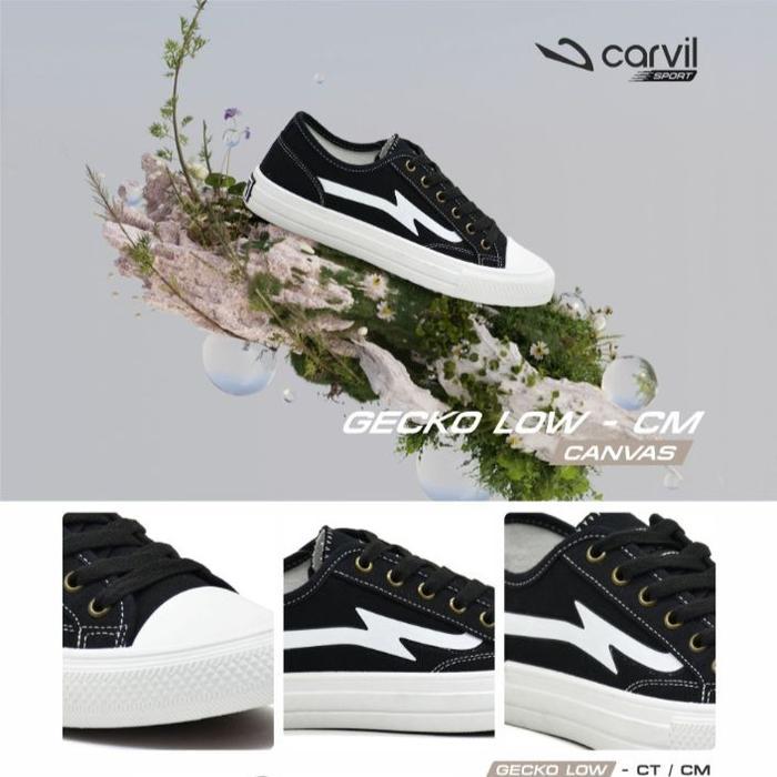 Carvil Collection - Carvil Sepatu Pria Gecko Low - Casual Canvas