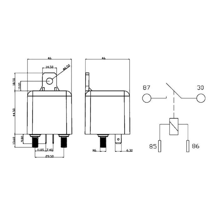 Relay Starting Relay 200A 100A 12V 24V 48V 60V Automotive Current
