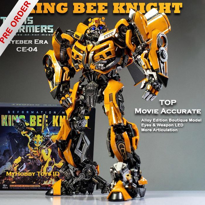 READY STOCK Robot Transformers Bumblebee Alloy Edition CE-04 King Bee Knight ORI