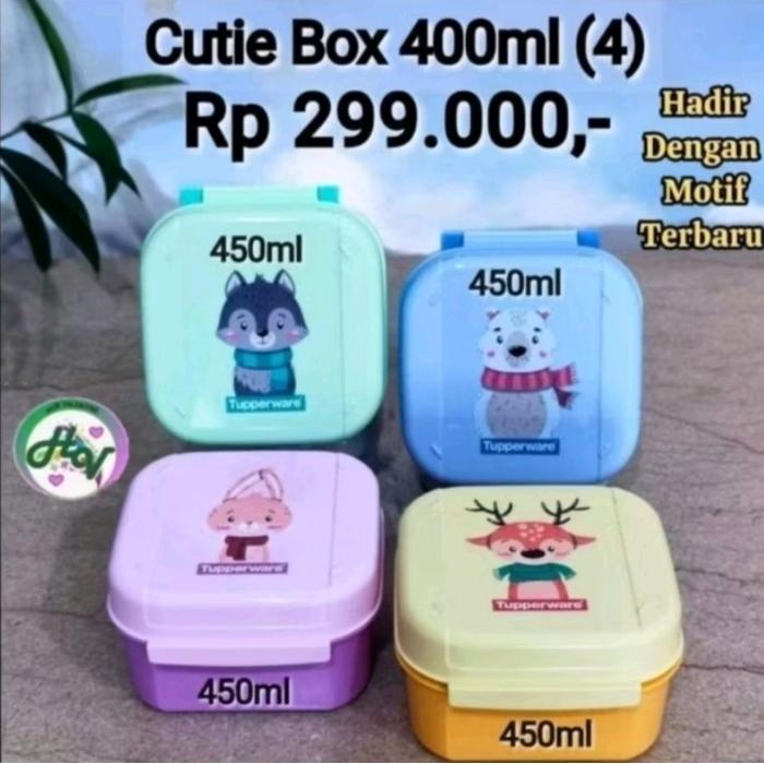 Cutie box wadah kotak bekal tupperware