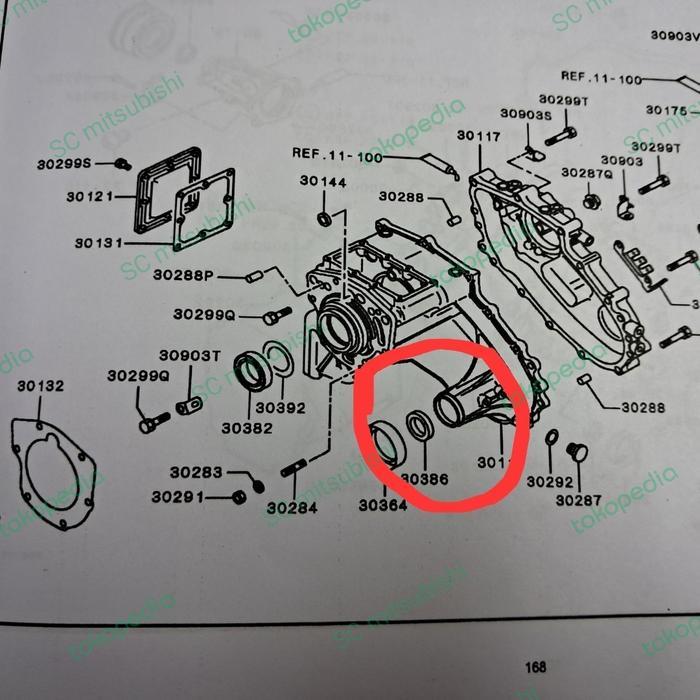 Seal Sil Transfer Case Depan Asli Original All New Triton Hdx