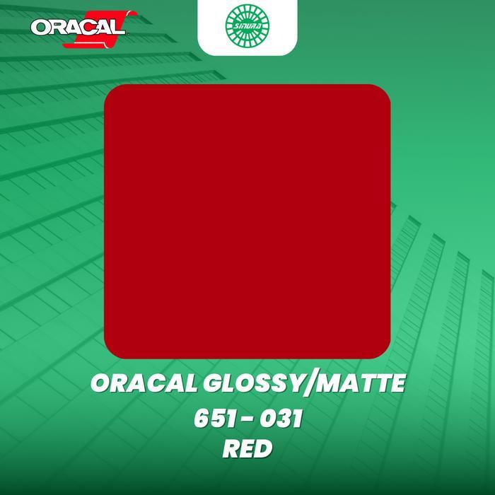 SALE Sticker Oracal 651-031 RED (GLOSSY/MATTE) ORIGINAL