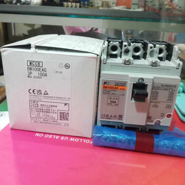 MCCB FUJI BW100EAG 100A 3PHASE