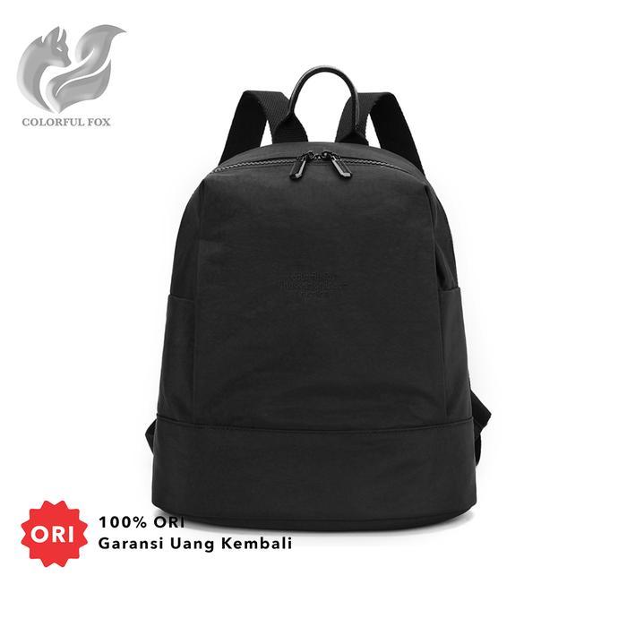 Ransel Wanita Backpack Tas Ransel Wanita Anti Air dengan Banyak Kompartemen Model 1260 Warna Hitam B