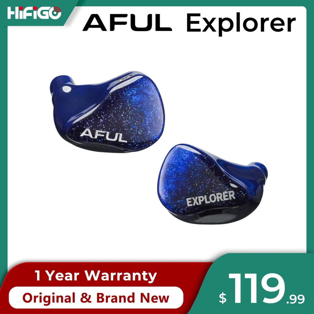 HiFiGo AFUL Explorer Wired Hybrid Earphones 1DD+2BA Hybrid In-Ear Monitors 3D Printed Acoustic Tube